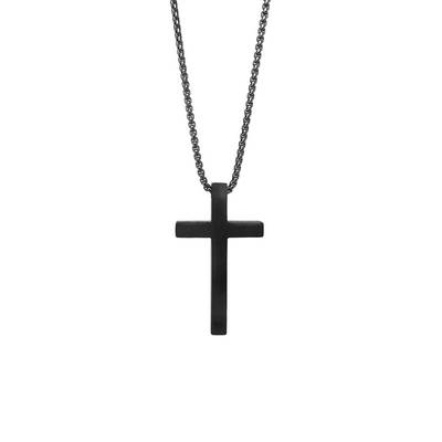 THE Cross Pendant Necklace - Black Edition